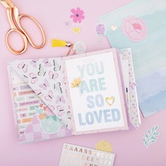 American Crafts RAINBOW AVENUE STICKER BOOK (8) Sheets (348pc) FOIL ACCENTS