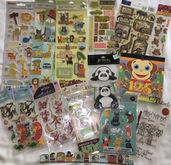 Zoo Animals Safari Scrapbooking stickers Lot