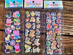 Cute and cool puffy sticker sheets you choose.manga,cartoon,disney,hello kitty