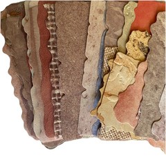 Textured Paper Sampler ✿ 10pc Ephemera Test Kit – Scrapbook & Junk Journal Pack