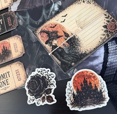 93 Pc Witch Junk Journal Kit Halloween Ephemera Bundle Tags Papers Gothic Art