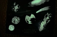 Vintage 1990’s Glow In The Dark Universe Galaxy Comet Stickers New 9.5” X 6”