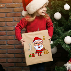36 Pcs Christmas Make-A-Face Sticker Sheets Make Your Own Xmas Characters Mix an