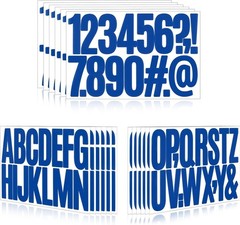 288 Pcs 18 Sheets Letter Stickers,Self Adhesive Waterproof 3 Inch Mailbox Num…