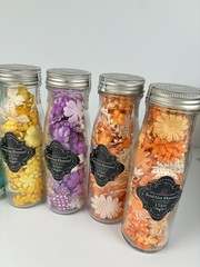 8 Prima Marketing Paper Iced Got Flowers? Milk bottles Craft/Scrapbook