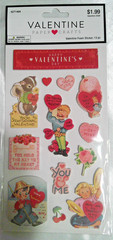 16 Valentine Paper Crafts Foam Sticker Packs