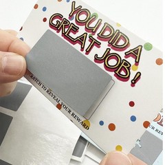 60 PCS DIY Scratch Off Prizes Cards Students Rewards Classroom 3.5×2 Inch