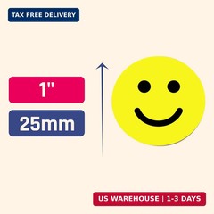 1000+PCS Yellow Smiley Face Stickers 1 Inch – Bulk Happy Face Stickers for Cla