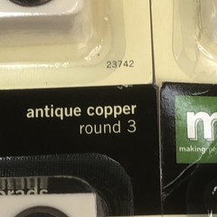 48 Making Memories Decorative Brads Antique Copper Round 3mm Scrapbook 4 Packs