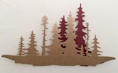 Tim Holtz Die Cuts * Forest Shadows * 6 Sets * White or Green Cardstock