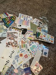 Scrapbooking Embellishments Mixed Lot Stickers, paper, borders. Crafts crafty.