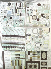 Lot Various Scrapbook Paper Sheets, Stickers, Jewels, Quotes – NEW