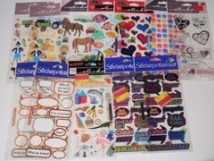 Huge Lot 100 Packs of Stickers: Nicole, Sandylion, Sticko, Rebecca Sower…