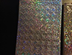 2X HOLOGRAPHIC STICKERS SCRAPBOOKING NEW (ST1057) FIGURES/LETTERS (1 CM)
