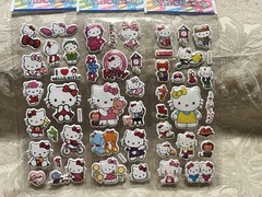 Retro Vintage Look Hello Kitty 3D Bubble Puffy Stickers 3 sets (#44)