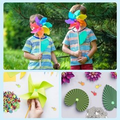 400 PCS Mini Brad Paper Fasteners Multicolor Pastel Split Pins Washers Punch