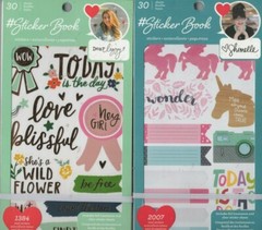 AC Sticker Book sets~varieties~Shimelle, Hadfield, Evans, Lizzy, Tangerine~QKSHP