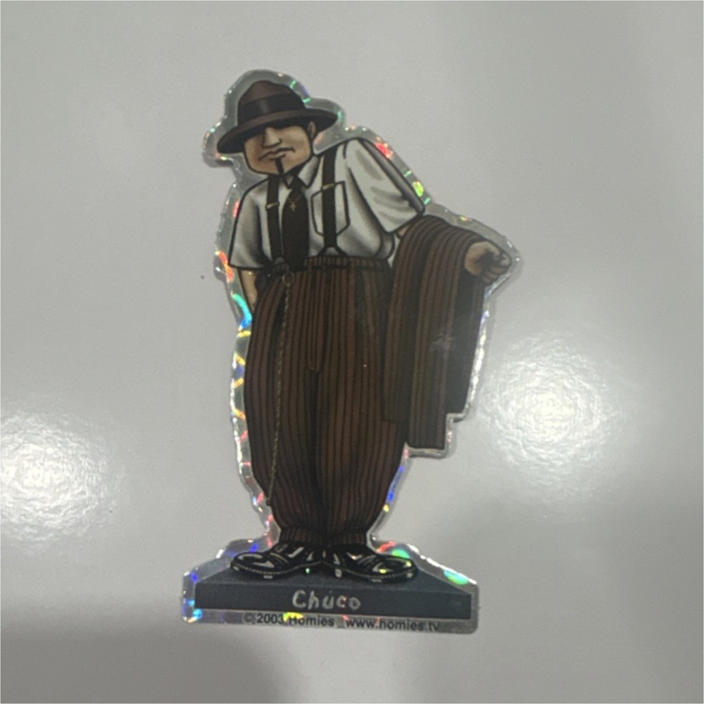Homies Die-Cut Sticker Chuco 10 of 16 Urban Theme 2003 Brown White Black