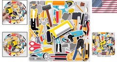 Fun & Colorful Waterproof Tool Stickers – 50 Unique Vinyl Decals for Everyone