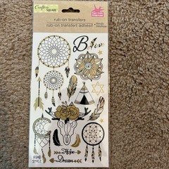 *Crafter’s square Rub On Transfers Southwestern