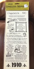Extra Large IT TAKES TWO Stickers TIMELESS MEMORIES IT HAPPENED IN 1910