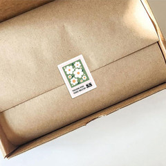 Flower Stamp Stickers,600Pcs Flower Thank You Baby Shower Stickers Waterproof La