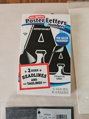 Letters And Numbers Vinyl Stickers Lot New And Used Black And White