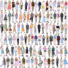 150Pcs People Stickers for Journaling Supplies, 2-3.42 inches, Vivid Color
