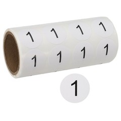 1 Inch Number Stickers, Number 1 Sticker Numbers Labels Self Adhesive, Black