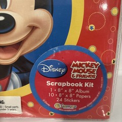 Disney Mickey Mouse & Friends Scrapbook Kit Stickers and Disney Paper New