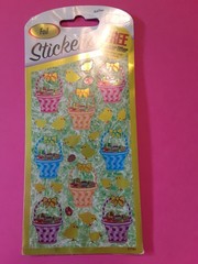 vintage Mello Smello Foil Easter sticker package