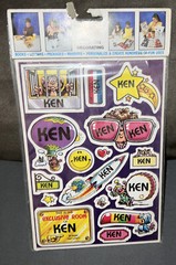 Ken – True Vintage NOS Celebrity Stickers Self-Adhesive/Removable by Mark I