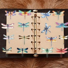50 Pcs Dragonfly Decorative Stickers for Water Bottle Laptop Journals Luggage