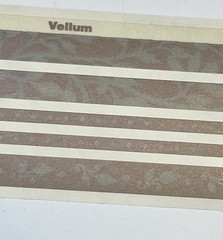 5 Mrs Grossmans Vellum Vines Silver Rose Border Stickers Glimmer Fancy Stylish