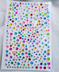 CraftbuddyUS 325 x 3,4,5 & 6mm MIXED Self Adhesive Gems
