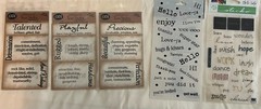 Inspirational Quotes Words Wire Rhinestone Marcella DaisyD’s Scrapbook Lot NEW