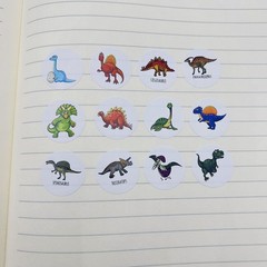 1000pcs Round Dinosaur Stickers for – Teacher Reward & Potty Training Sticker…