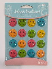 RARE Jolee’s Bright Smiley Faces Happy Emojis Cabochons Scrapbooking Stickers