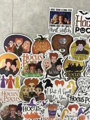 10 Pcs Random Hocus Pocus Themed Stickers