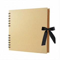 8×8 Scrapbook Album Kraft Paper Memory Book 60 Blank Pages Hardcover Photo Album