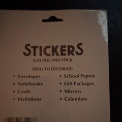 Christmas Stickers Multicolor Self-Adhesive Peel & Stick, 36 Sheet, Naughty