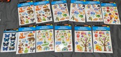 Set Of 12 Packs Jot Animal Butterfly Owl Fish Marine Stickers Pop Up