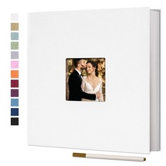 Vienrose Large Self-Adhesive Photo Album Linen Scrapbook 40 Pages 4×6 8×10 DIY