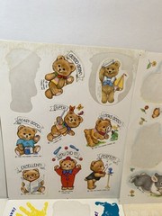 Hallmark, AGC, & Trend Loose Partial Sheet New Stickers Bears, Sweet Dreams, Etc