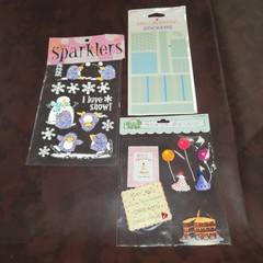 Scrapbooking Sticker Lot 23 Packs Mrs Grossmans Sandylion Susan Branch Vellum