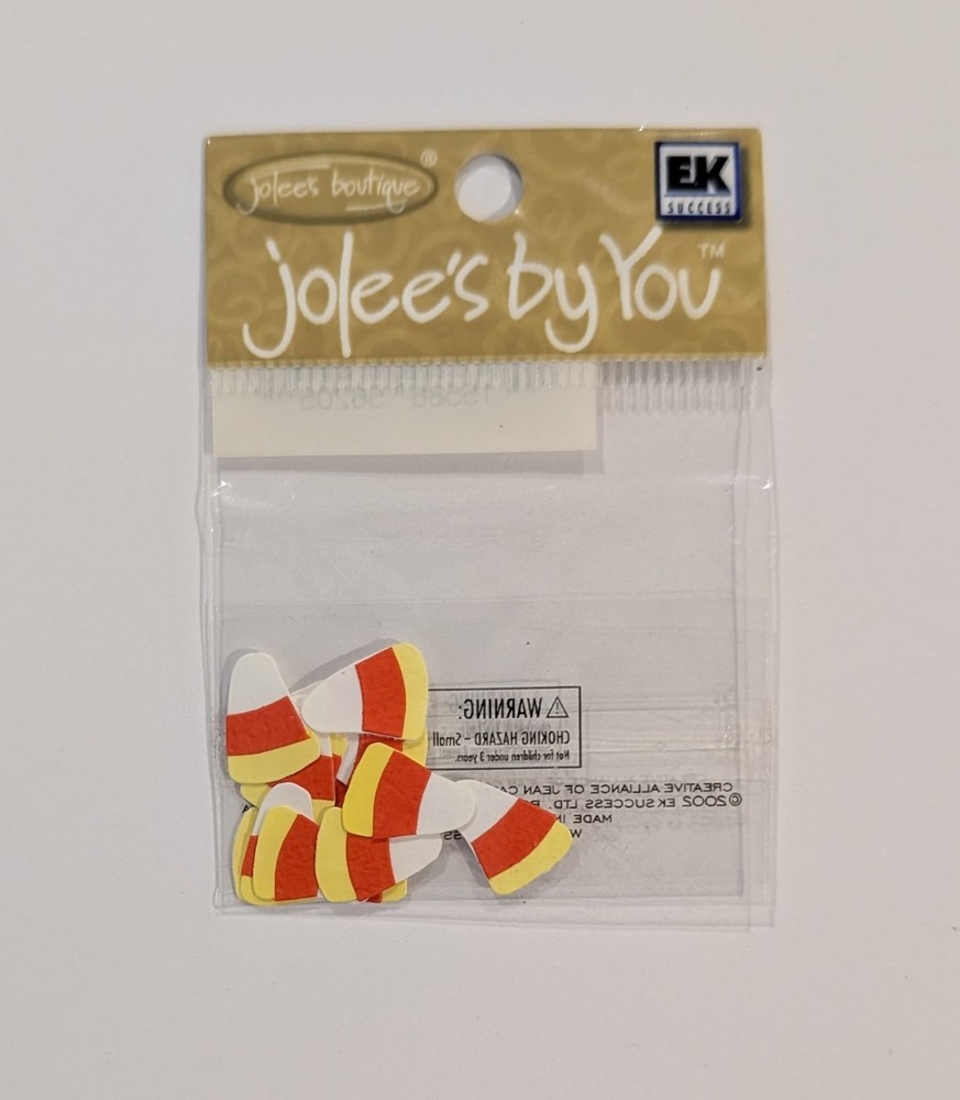 RARE Jolee’s Halloween Candy Corn Mini Scrapbooking Embellishments