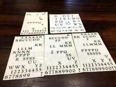 Lot of Alphabet Letter Number Scrapbooking Sticker Sheets -Some letters missing