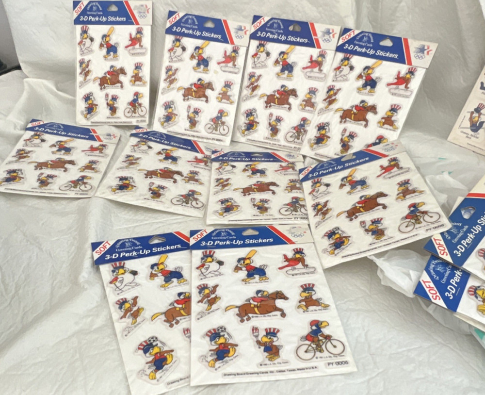 Soft 3-D Perk-Up Stickers Sports Olympics Multicolor PY 0005 set of 10
