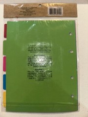 Recollections Divider Pages And Stickers For Planner