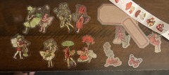 Fairy Themed Mixed Media Junk Journal Ephemera Kit Scrapbook Paper Craft Junk